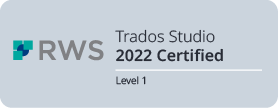 RWS Trados Studio 2022 Certified, Level 1